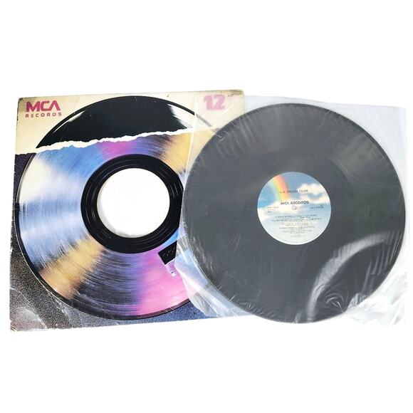 Record LP 33 RPM L. A. Dream Team Nursery Rhymes Single 1986 Vintage - Picture 3 of 6